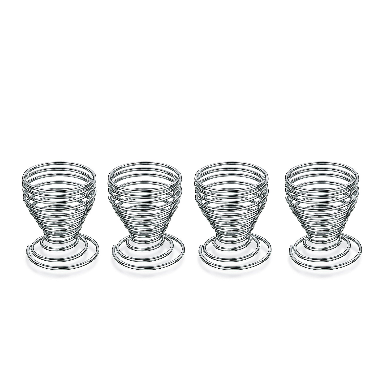 Eierbecher Globul silber glänzend Metall