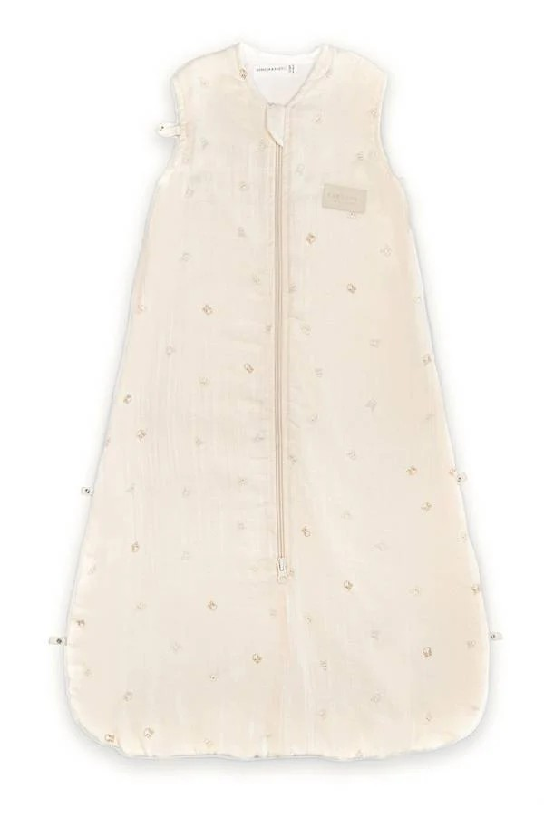 Sacco a pelo estivo Animal Friends in cotone bambù beige