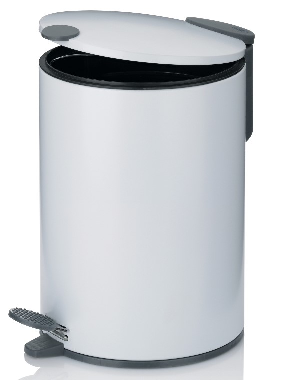 Kosmetikeimer Mats weiß Metall