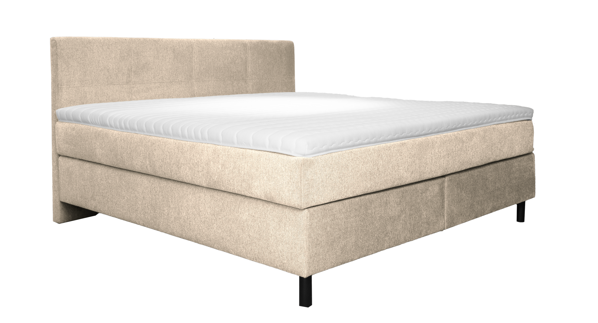 Letto a molle Karat 3 tessuto tortora