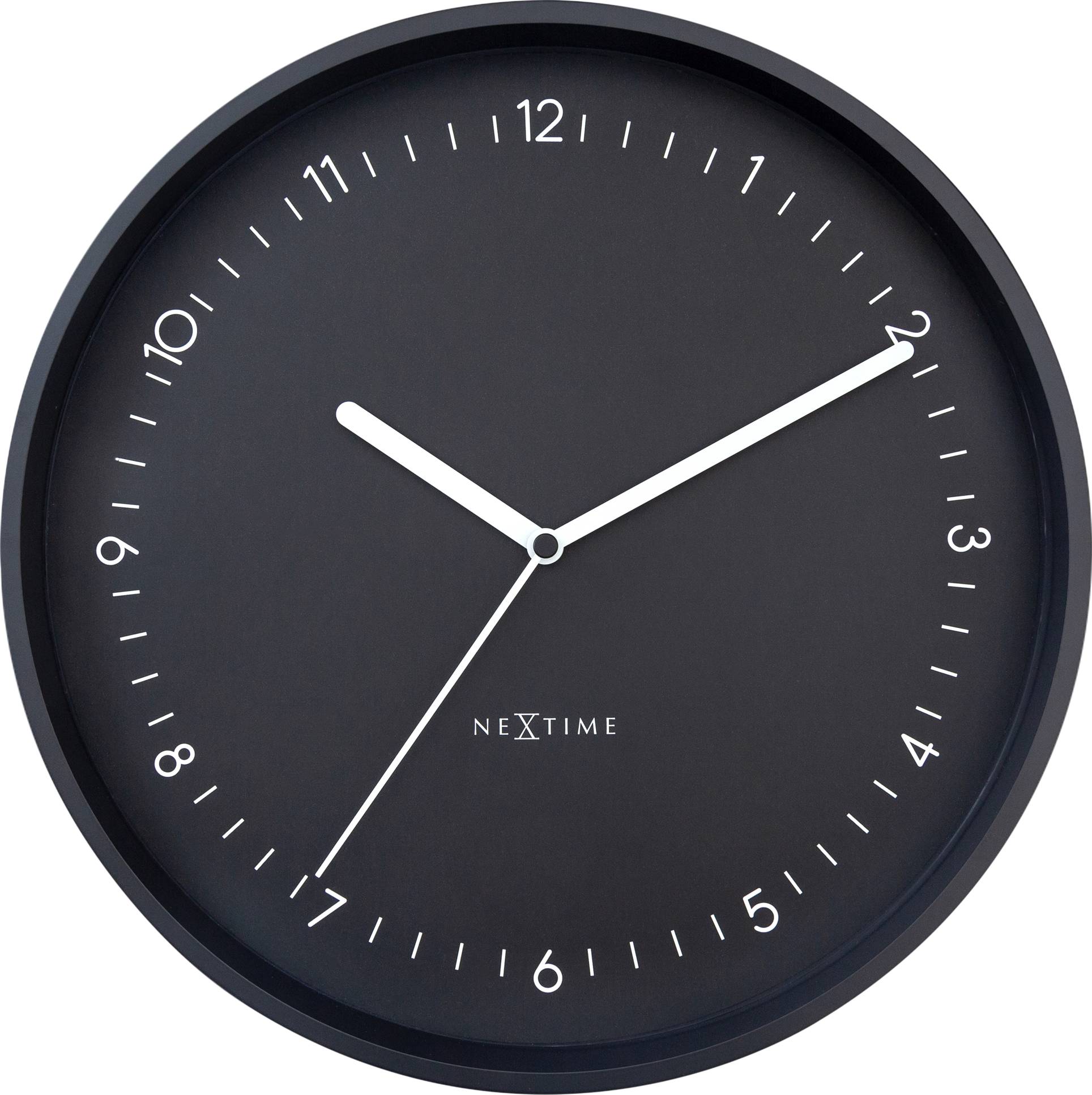 Wanduhr Berlin schwarz Aluminium
