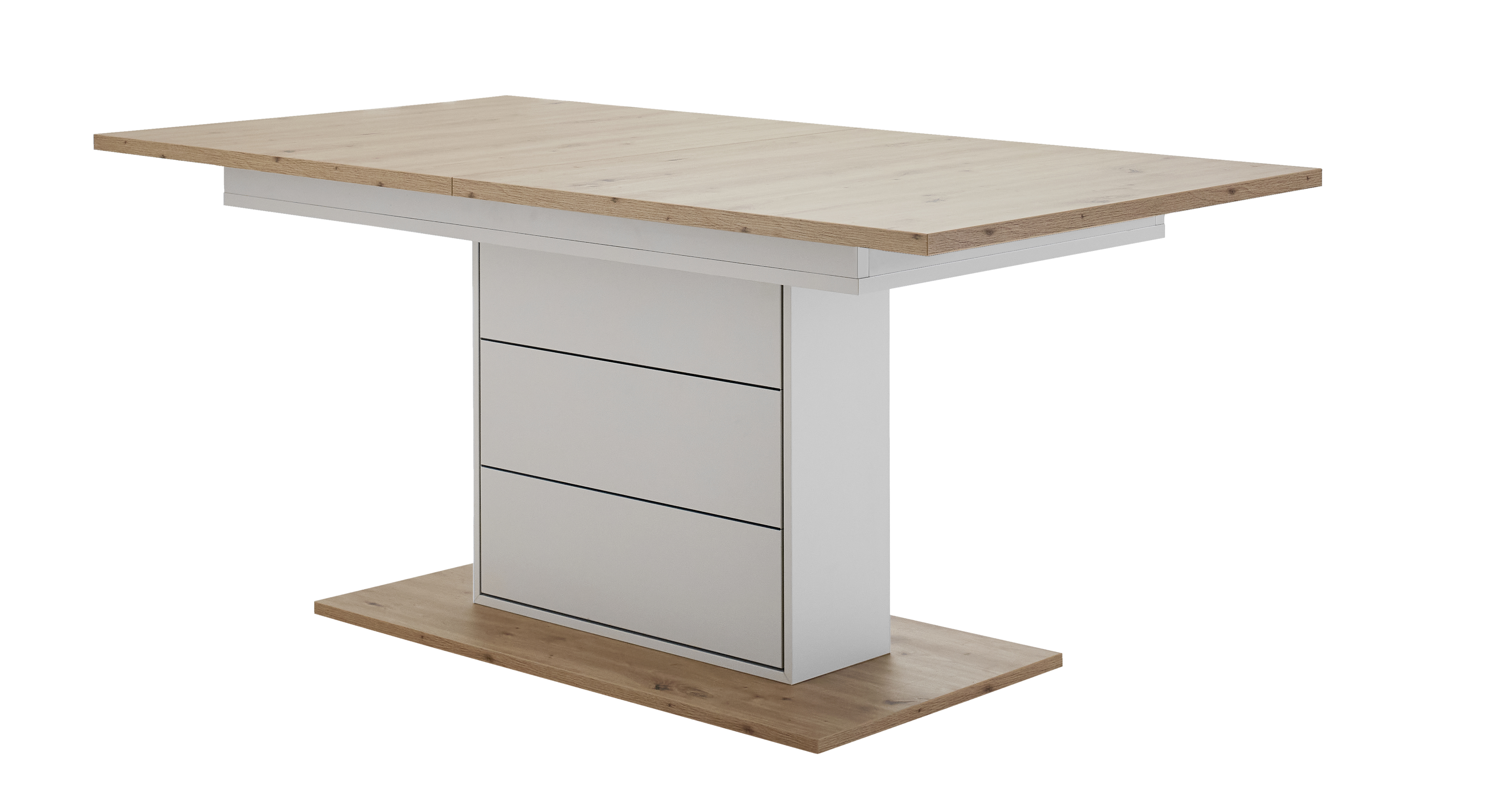 Ausziehtisch Coruna grau braun Holz
