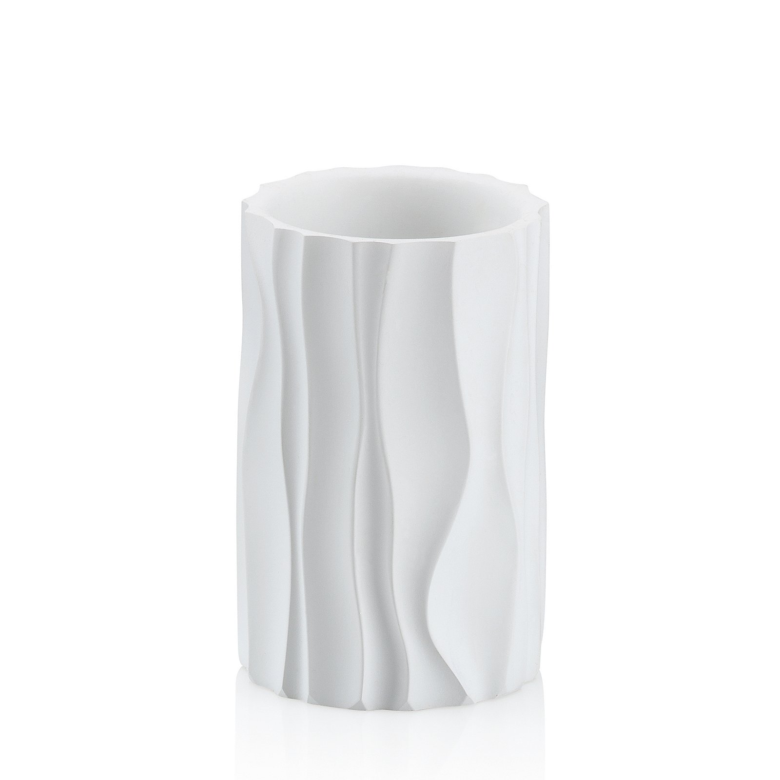 Becher Merida weiß Polyresin