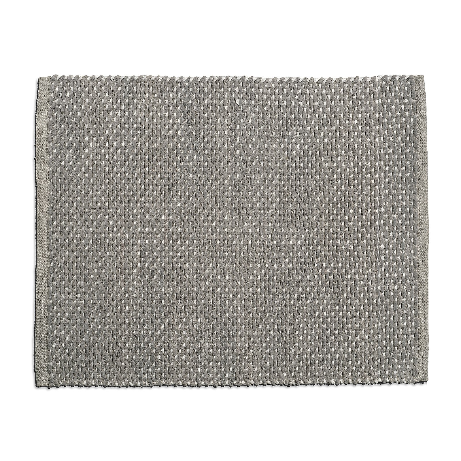 Tappeto da bagno Miu grigio pietra in misto cotone/poliestere