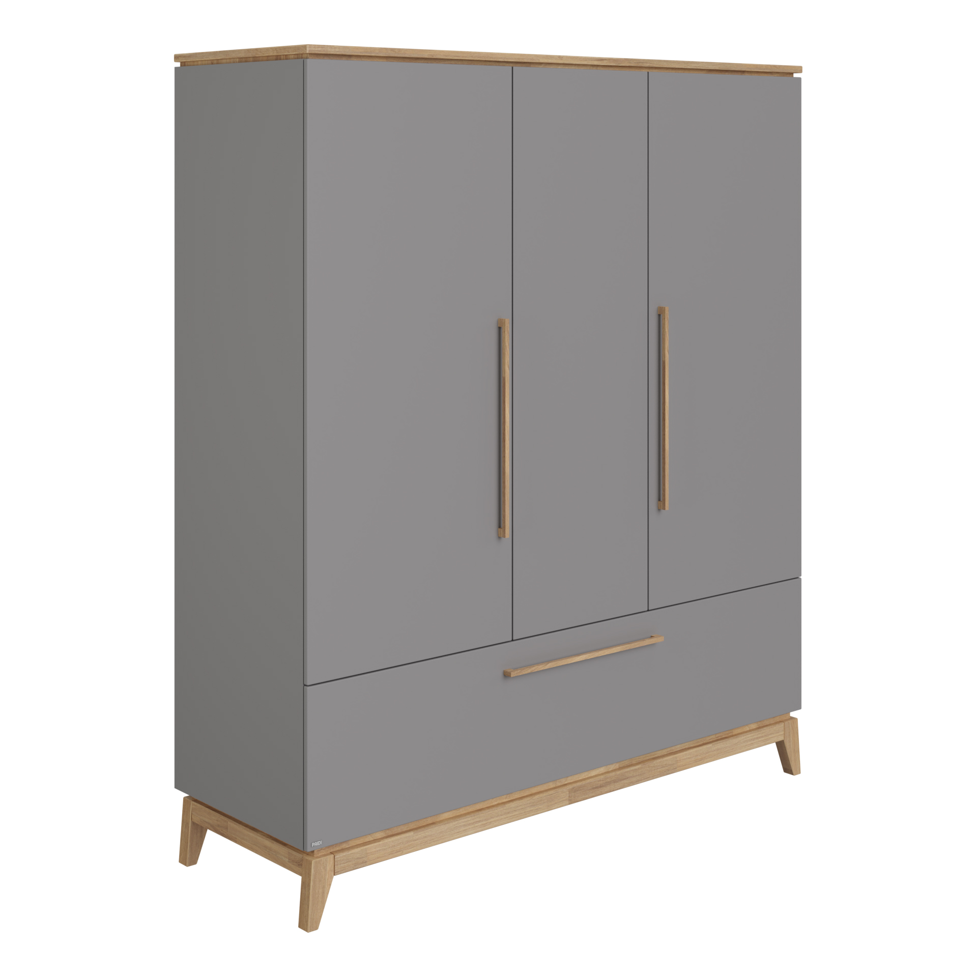 Drehtürenschrank Sten grau Eiche