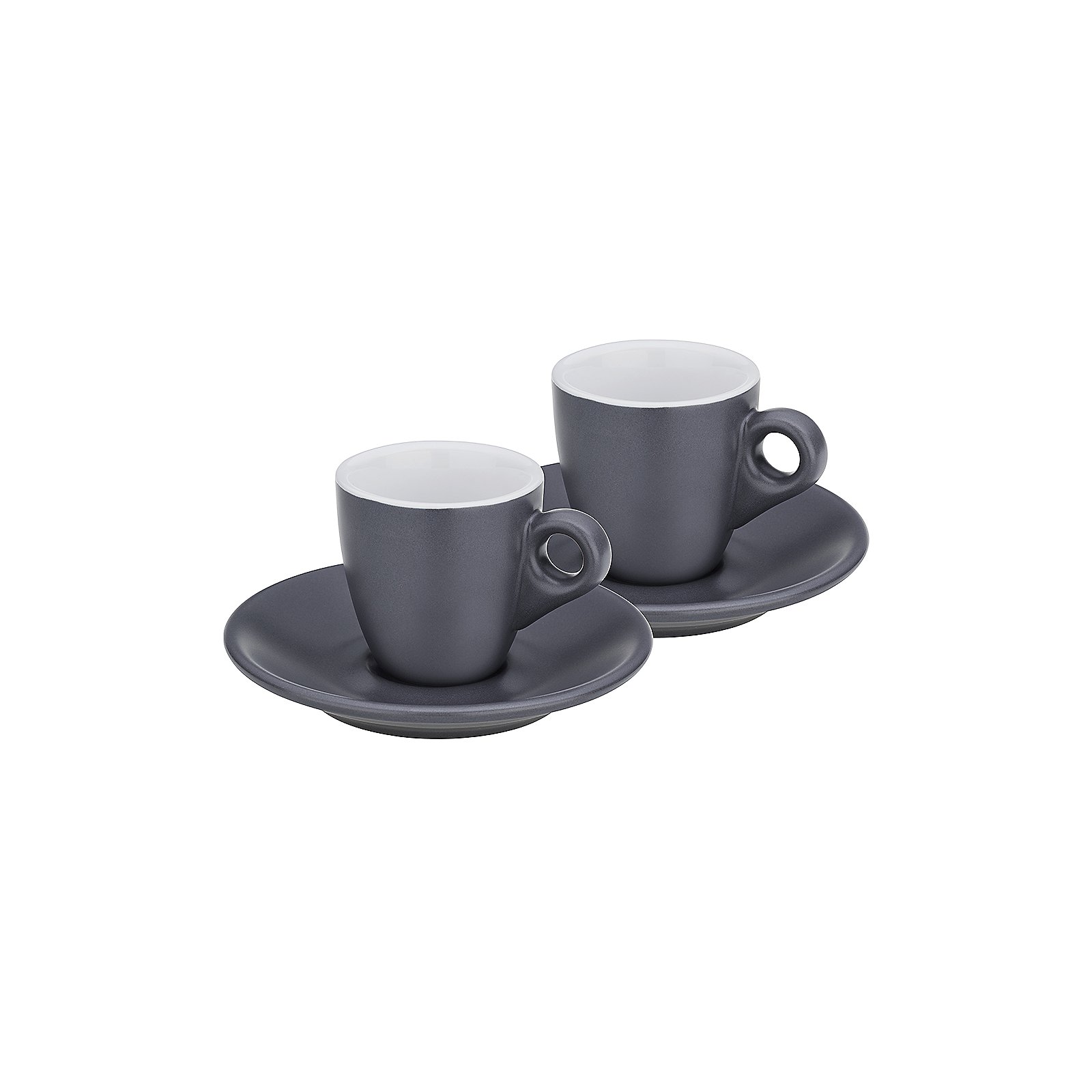 Espresso-Set Mattia grau Keramik