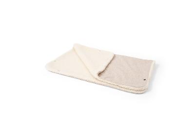 Kuscheldecke Känguru beige Merinoschurwolle