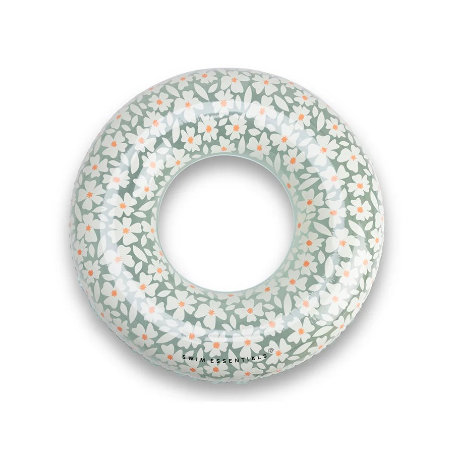Anello galleggiante Fiori verdi PVC verde