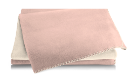 Copriletto in tessuto Interliving 9103 rosa e bianco