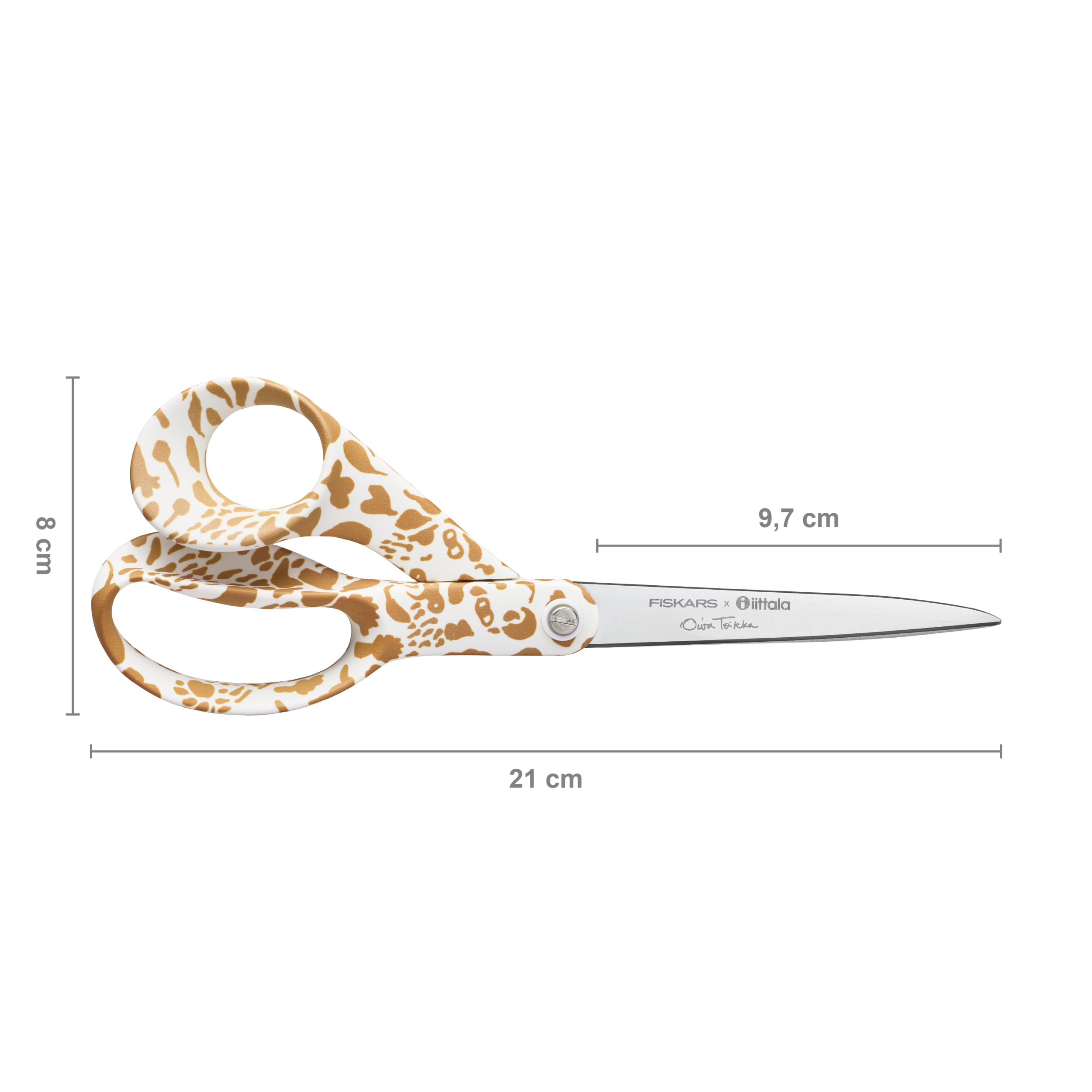 Schere Cheetah braun Metall