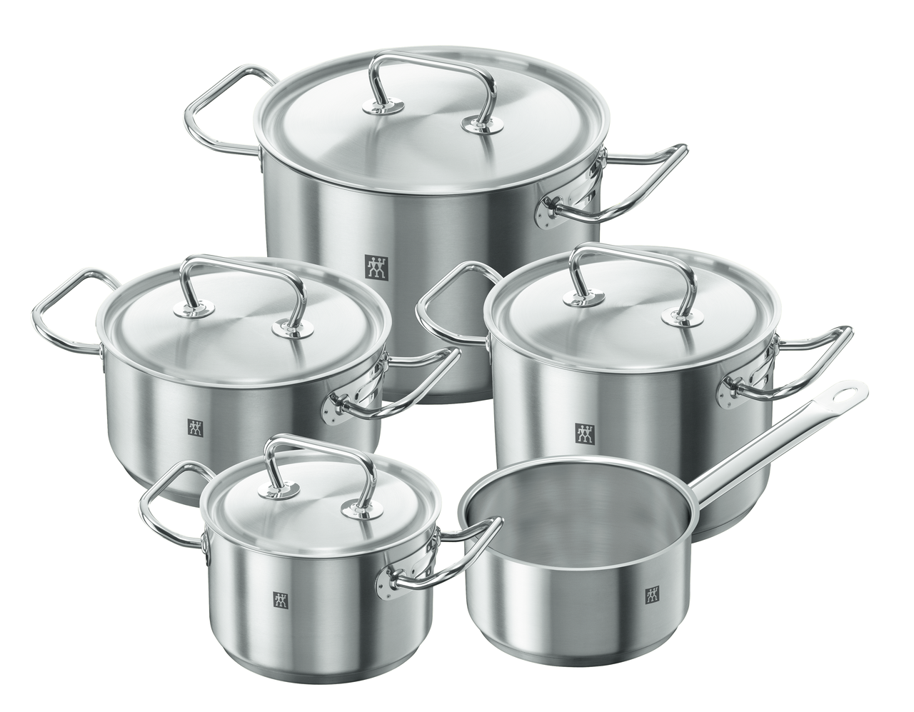 Set di pentole Twin silver steel
