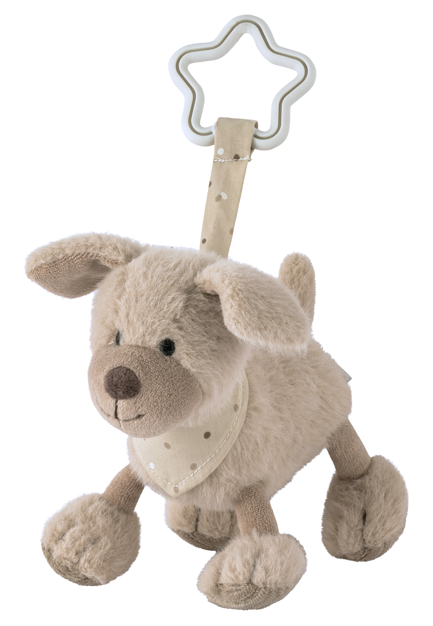 Spielzeuganhänger HUND graubeige Unisex