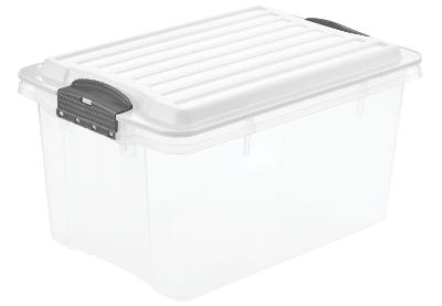 Stapelbox Compact weiß transparent Kunststoff