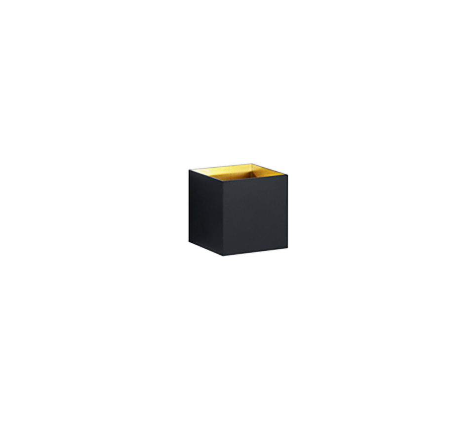 Wandleuchte Louis  schwarz matt Aluminium