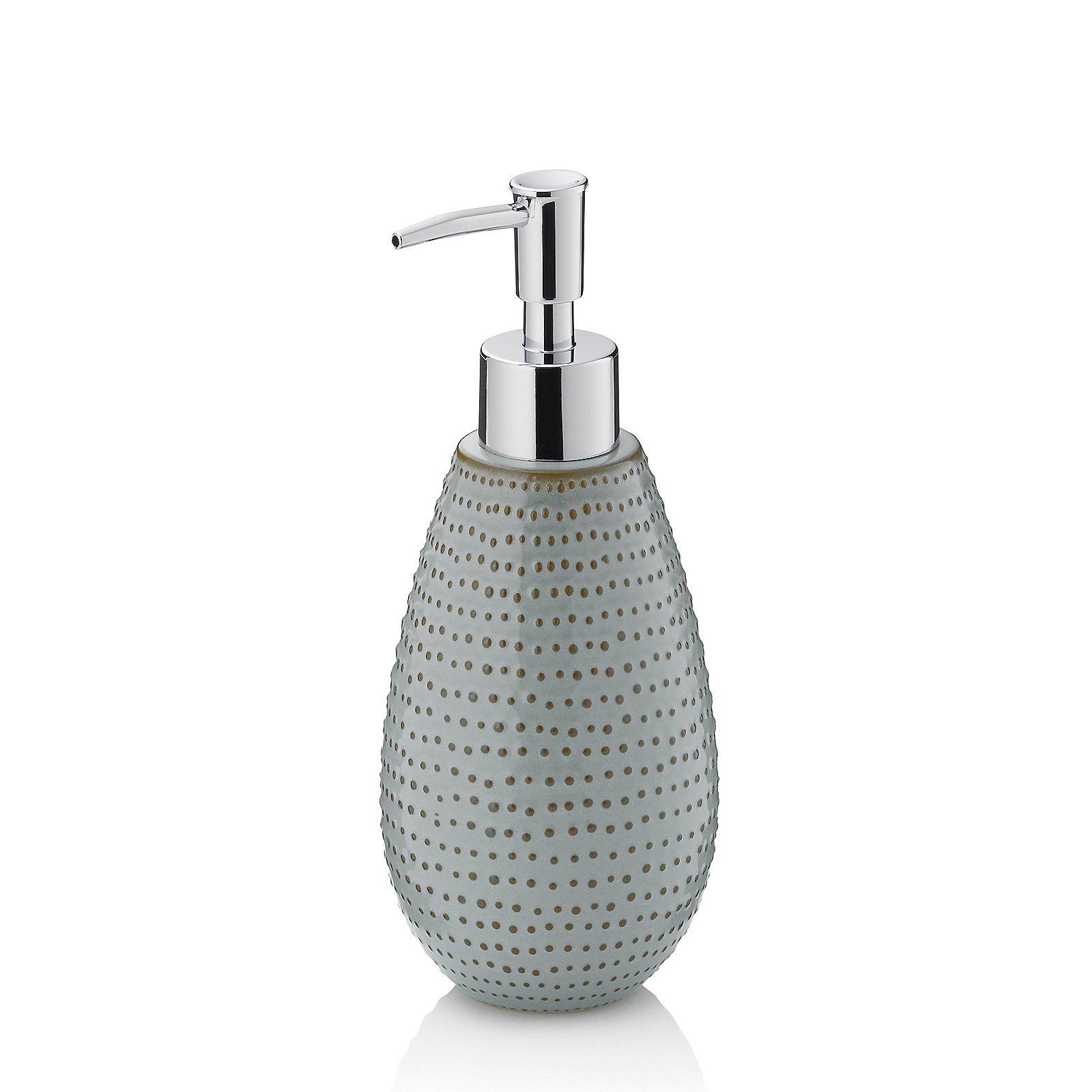 Seifenspender Dots graubraun Keramik