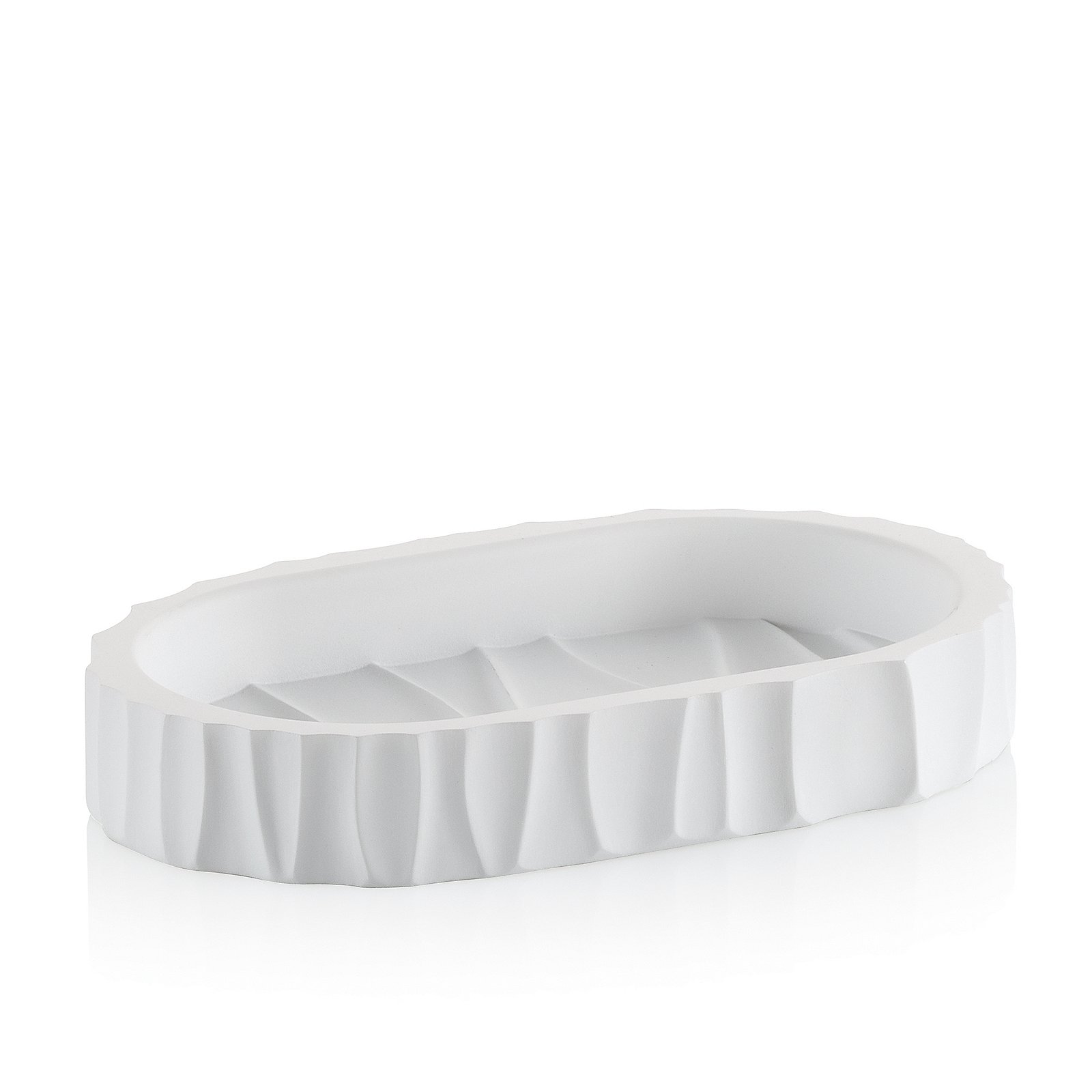 Seifenschale Merida weiß Polyresin