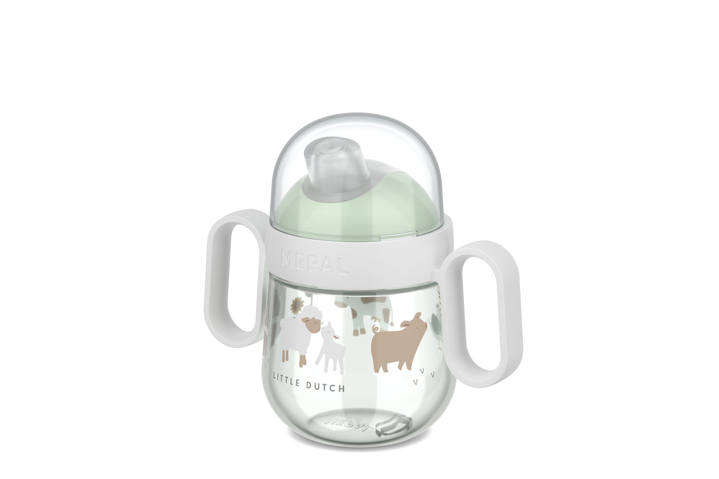Trinklernbecher Mio grün transparent Polypropylen Silikon Tritan
