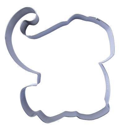 Keks-Ausstecher Elefant Dr Oetker grau Edelstahl