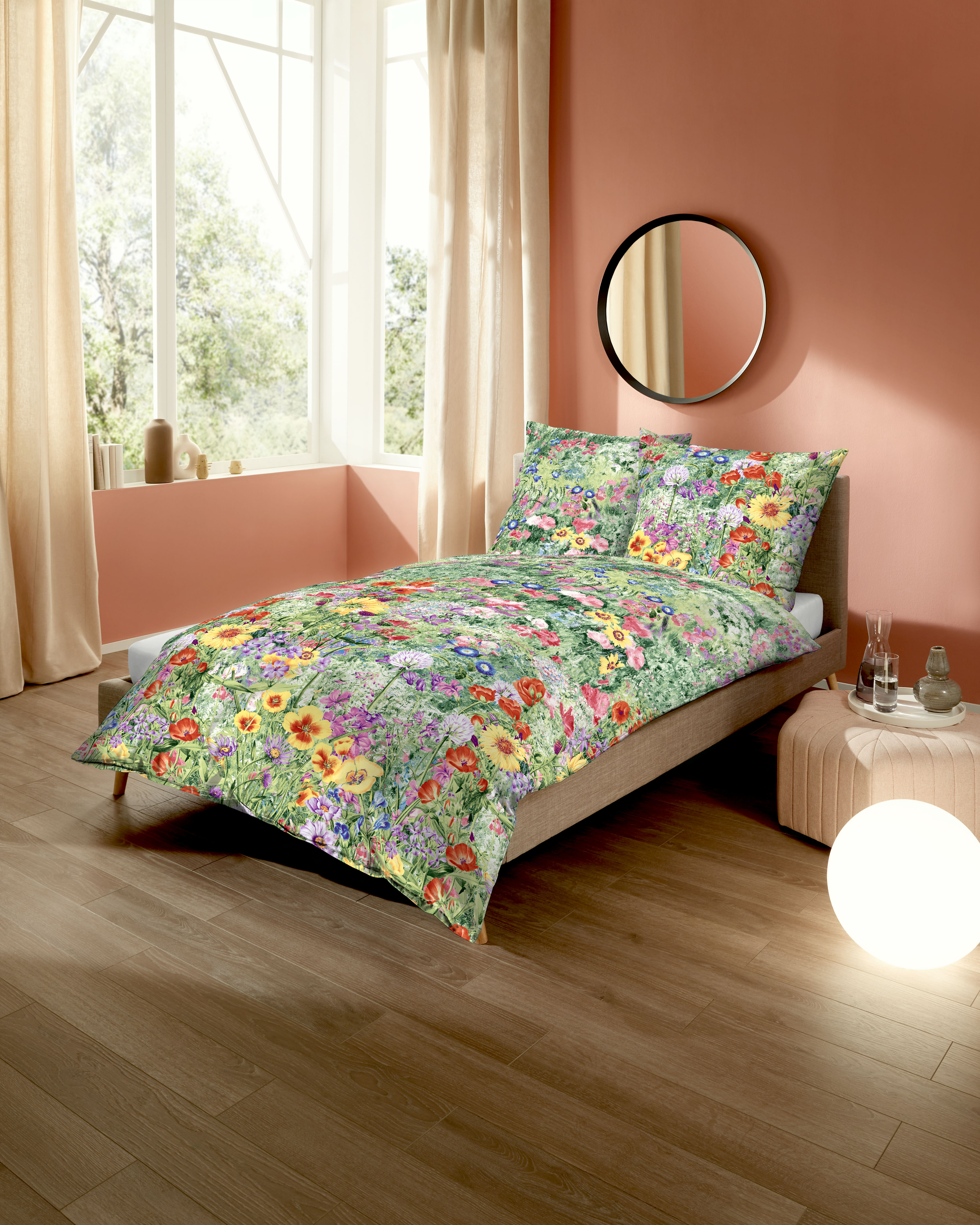 Biancheria da letto Farm Garden in cotone colorato