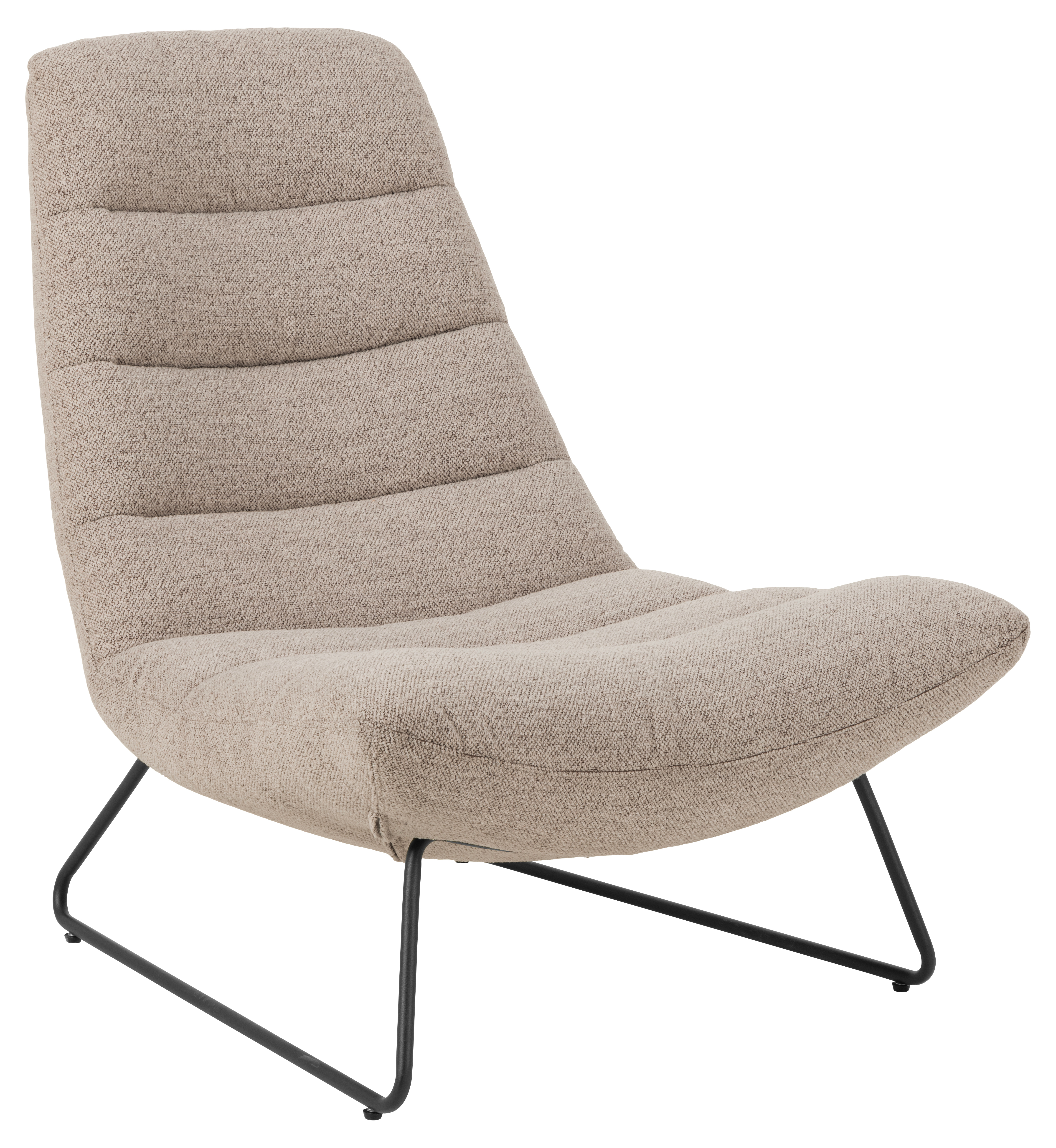Loungestuhl Milford beige Stoff