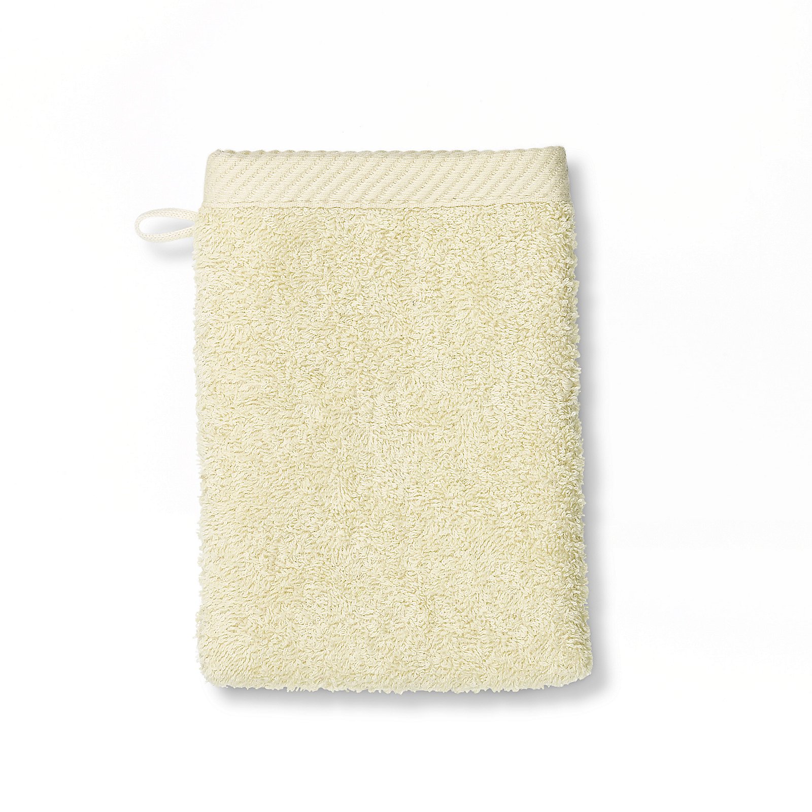 Waschhandschuh Ladessa offwhite 100% Baumwolle
