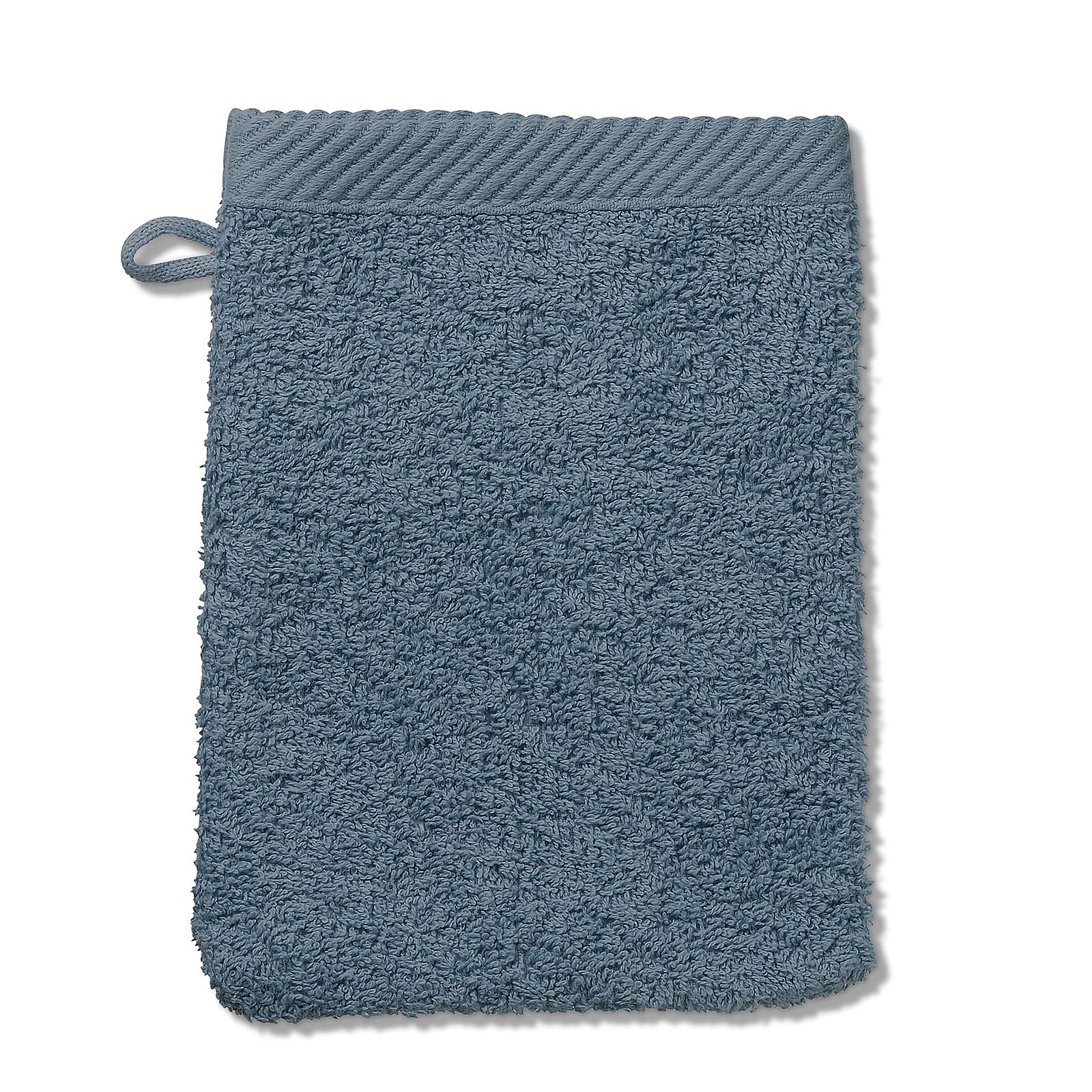 Waschhandschuh Ladessa rauchblau 100% Baumwolle