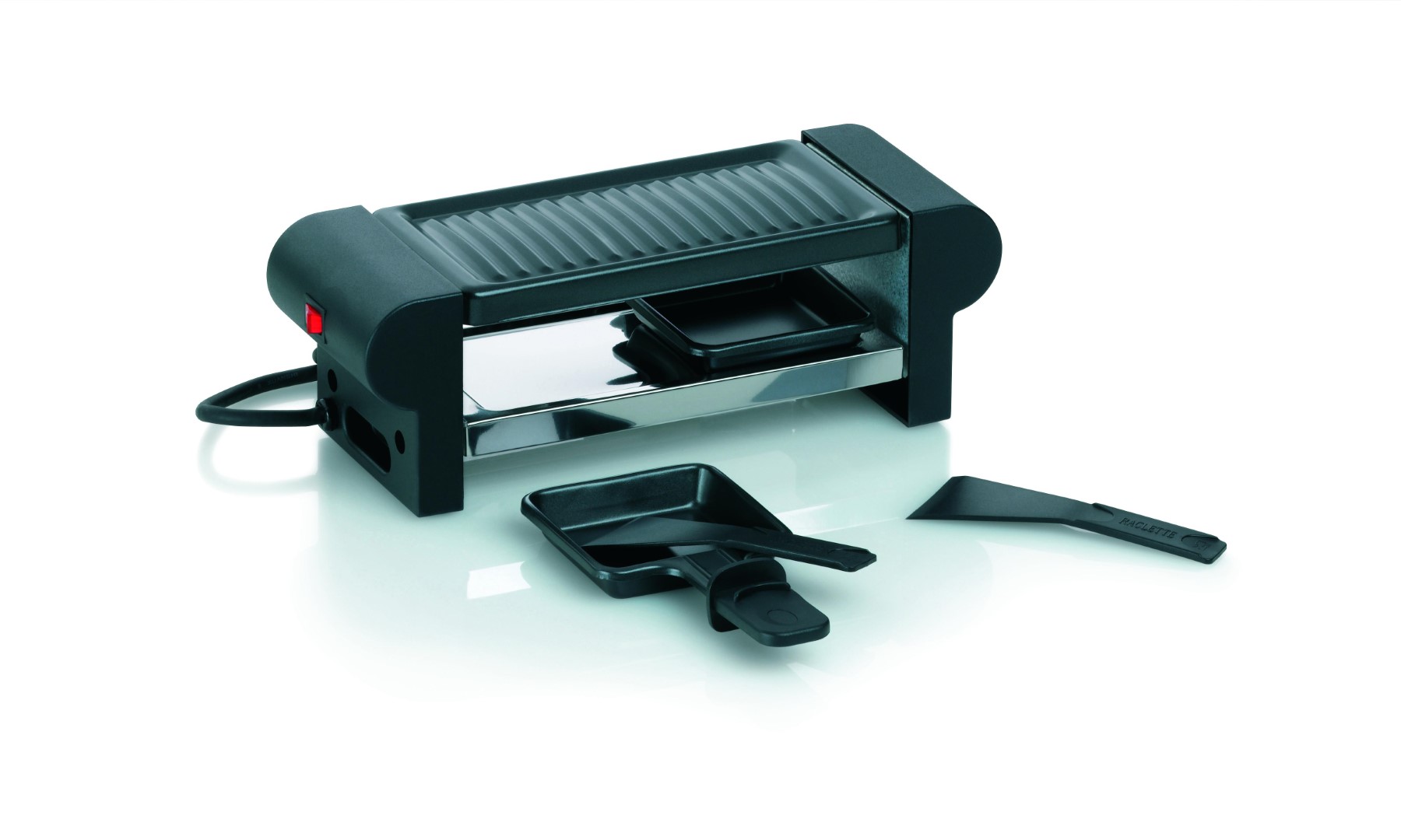 Raclette/grill Bernina schwarz Stahl