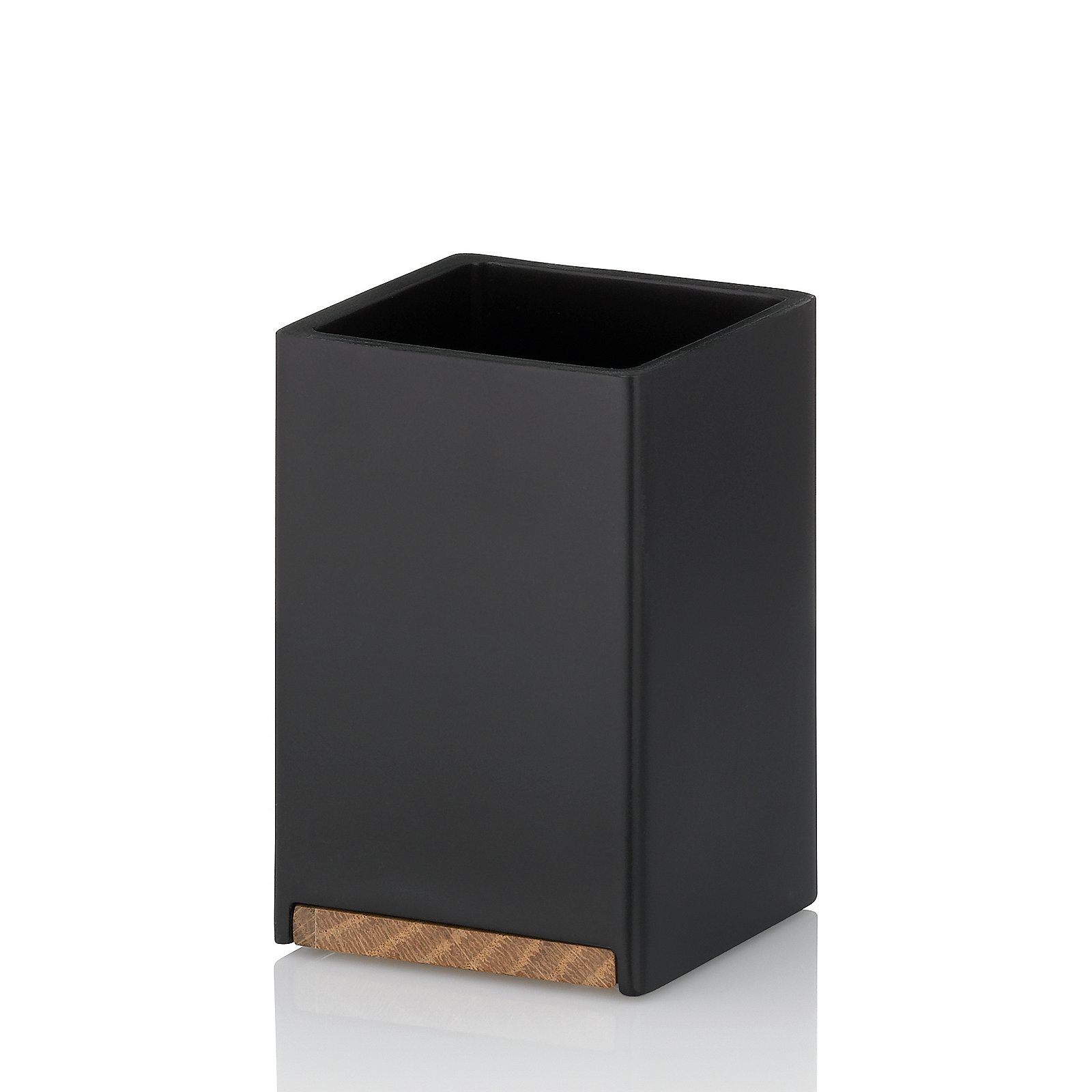 Becher Cube schwarz Polyresin