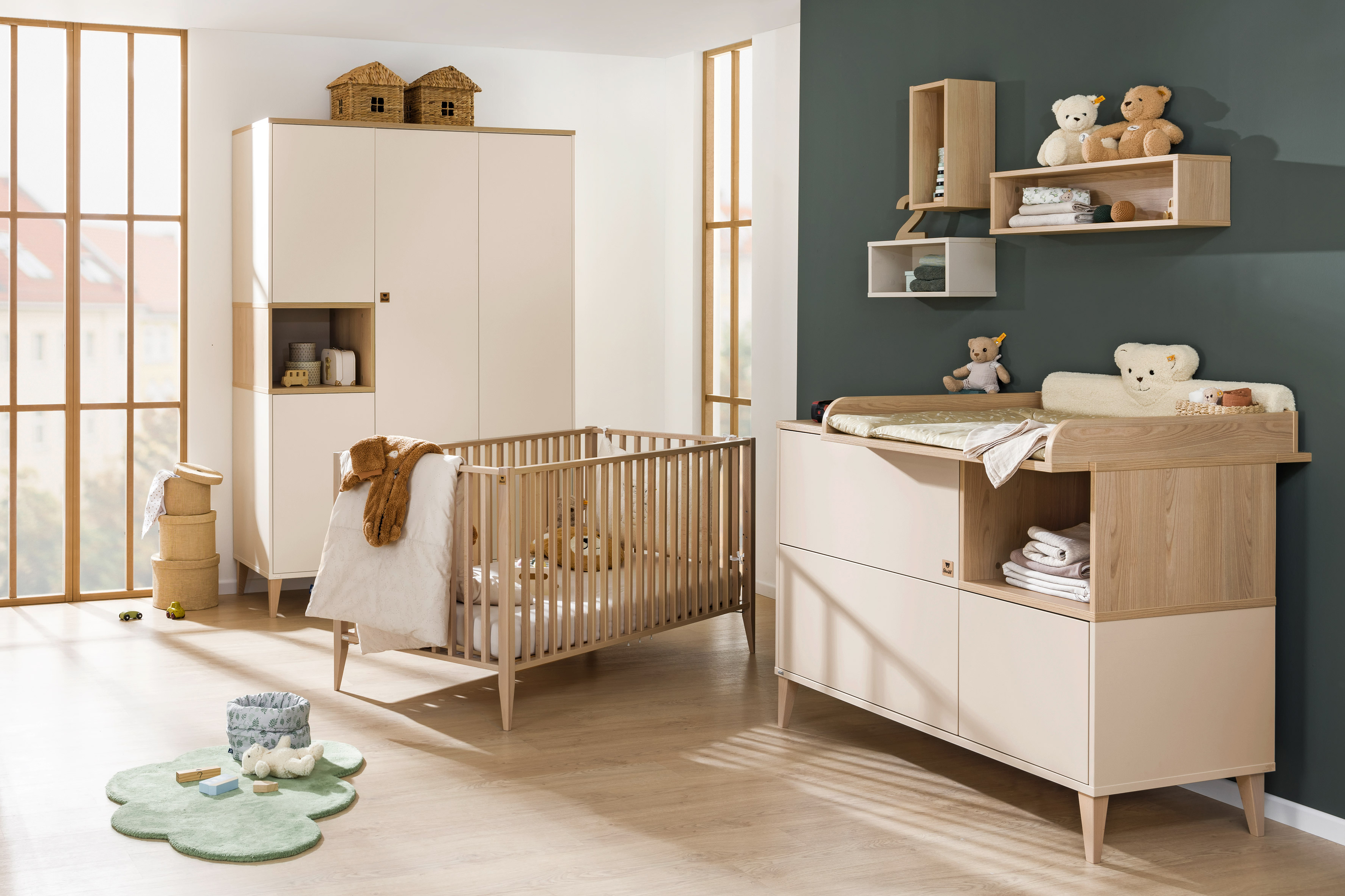 Cameretta Mila+Ben in legno beige