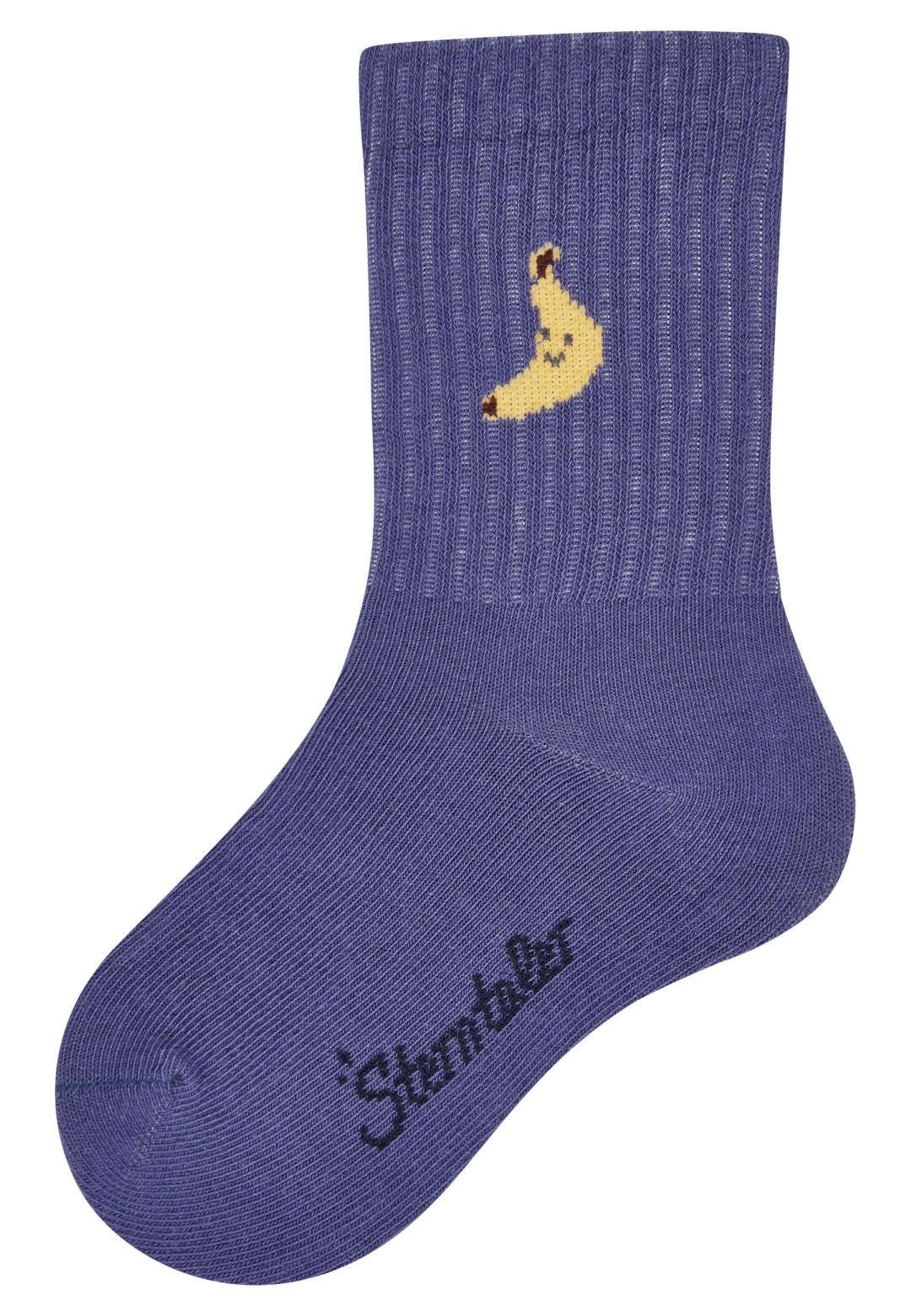 Socken Banane blau Baumwolle Polyamid Elasthan