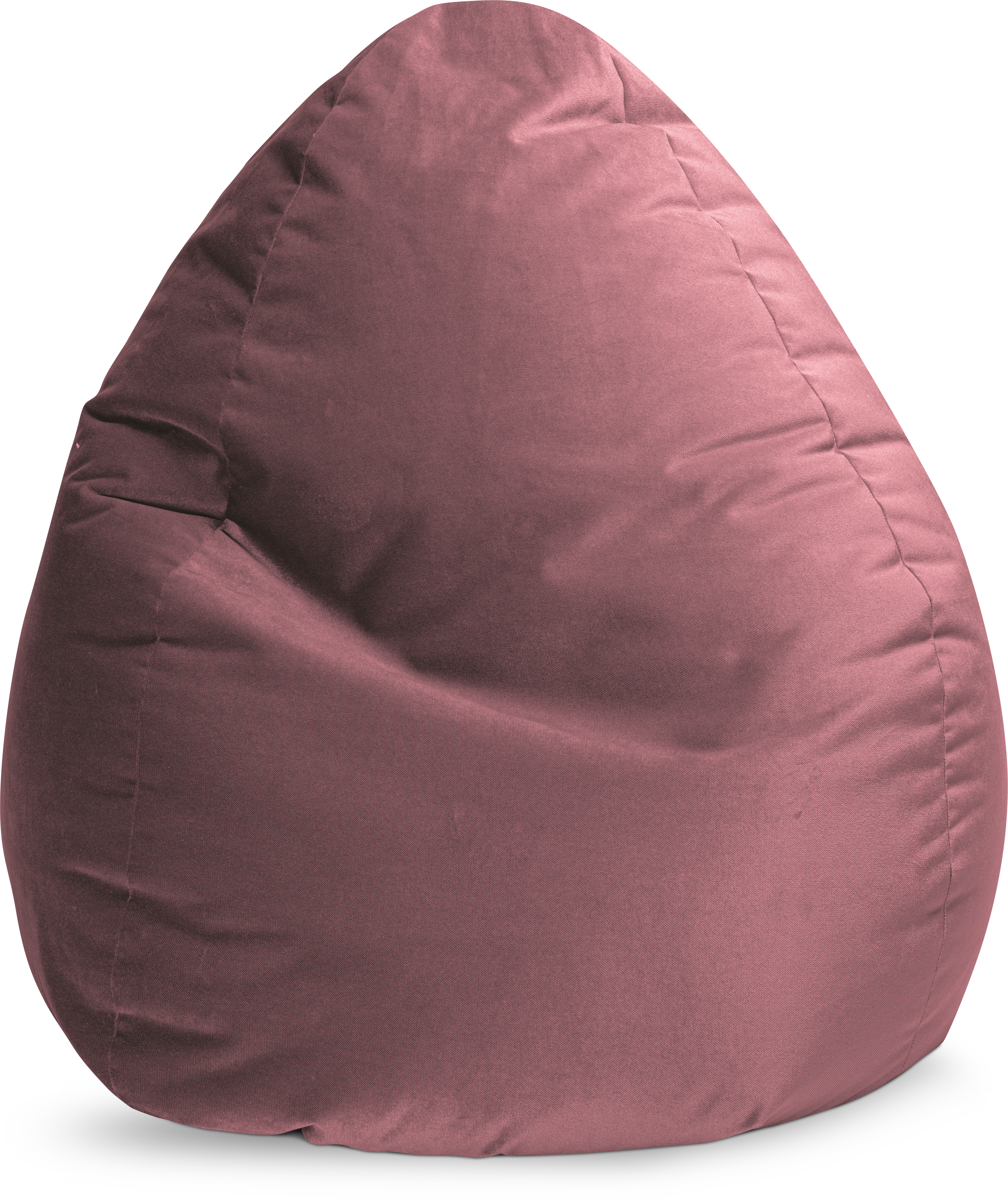 Pouf a sacco Marla in tessuto rosa