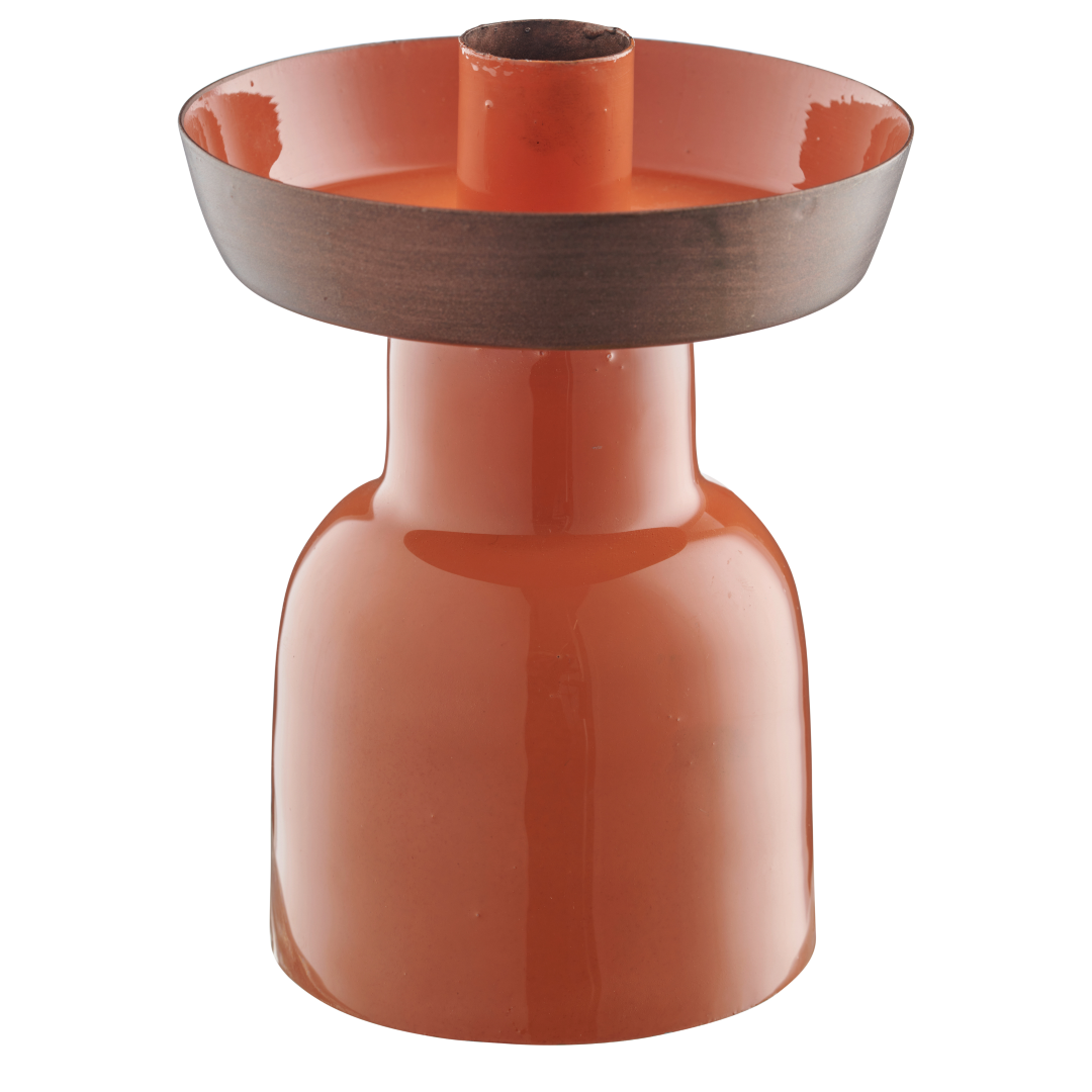 Kerzenhalter Jannik Orange Metall