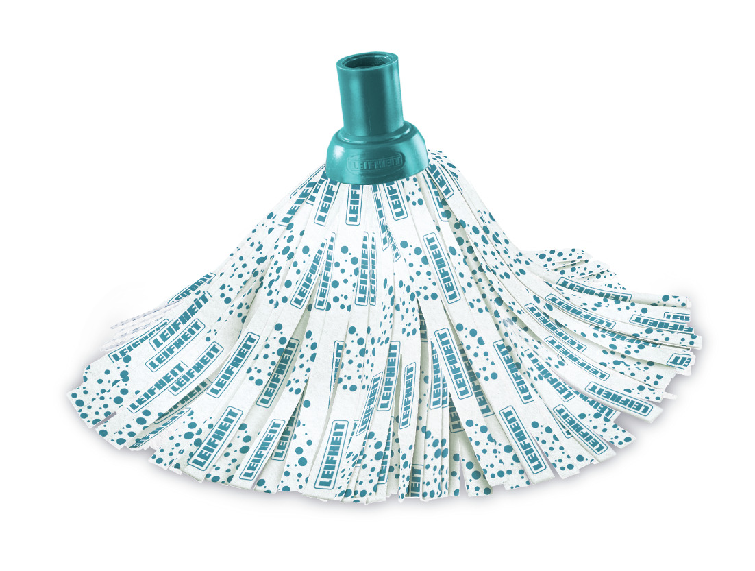Ersatzkopf Wischmopp 2er Set Clean Twist weiß/grün Mikrofaser
