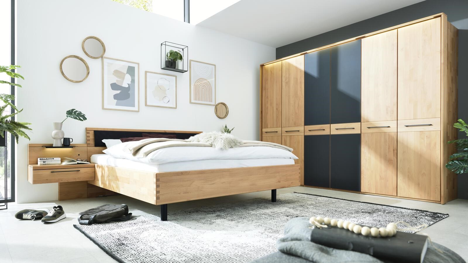 Schlafzimmer Interliving 1028 braun Erle