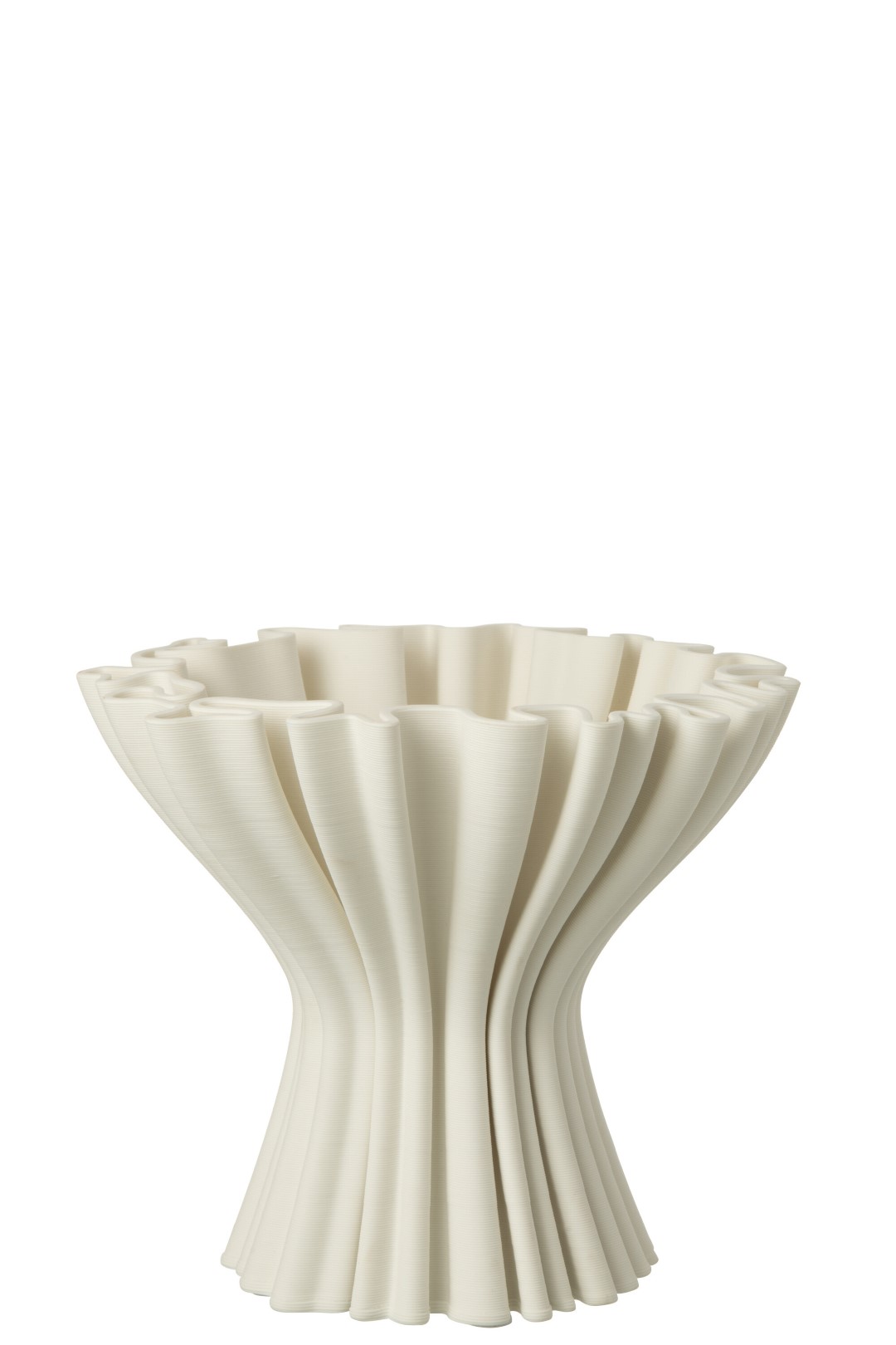 Vaso 3D in porcellana bianca