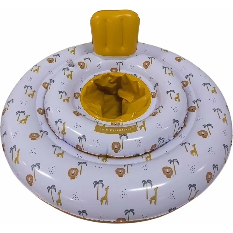 Anello da bagno Jungle PVC bianco marrone