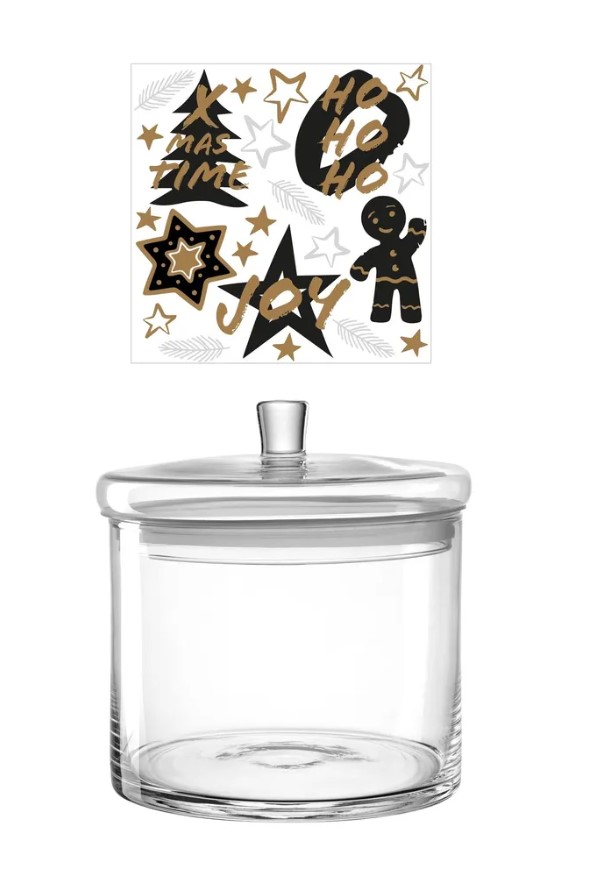 Deko-Dose Silenzio Glas transparent