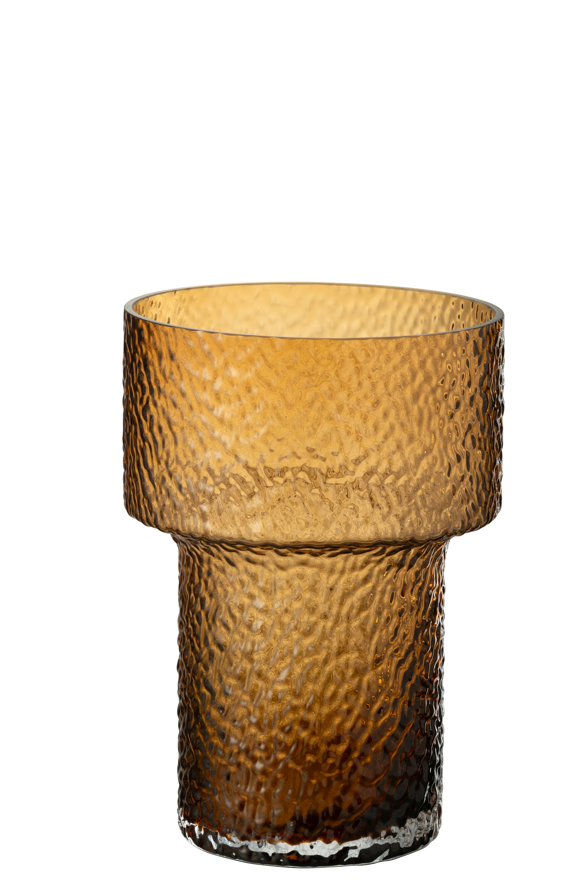 Vaso in vetro Betty marrone S