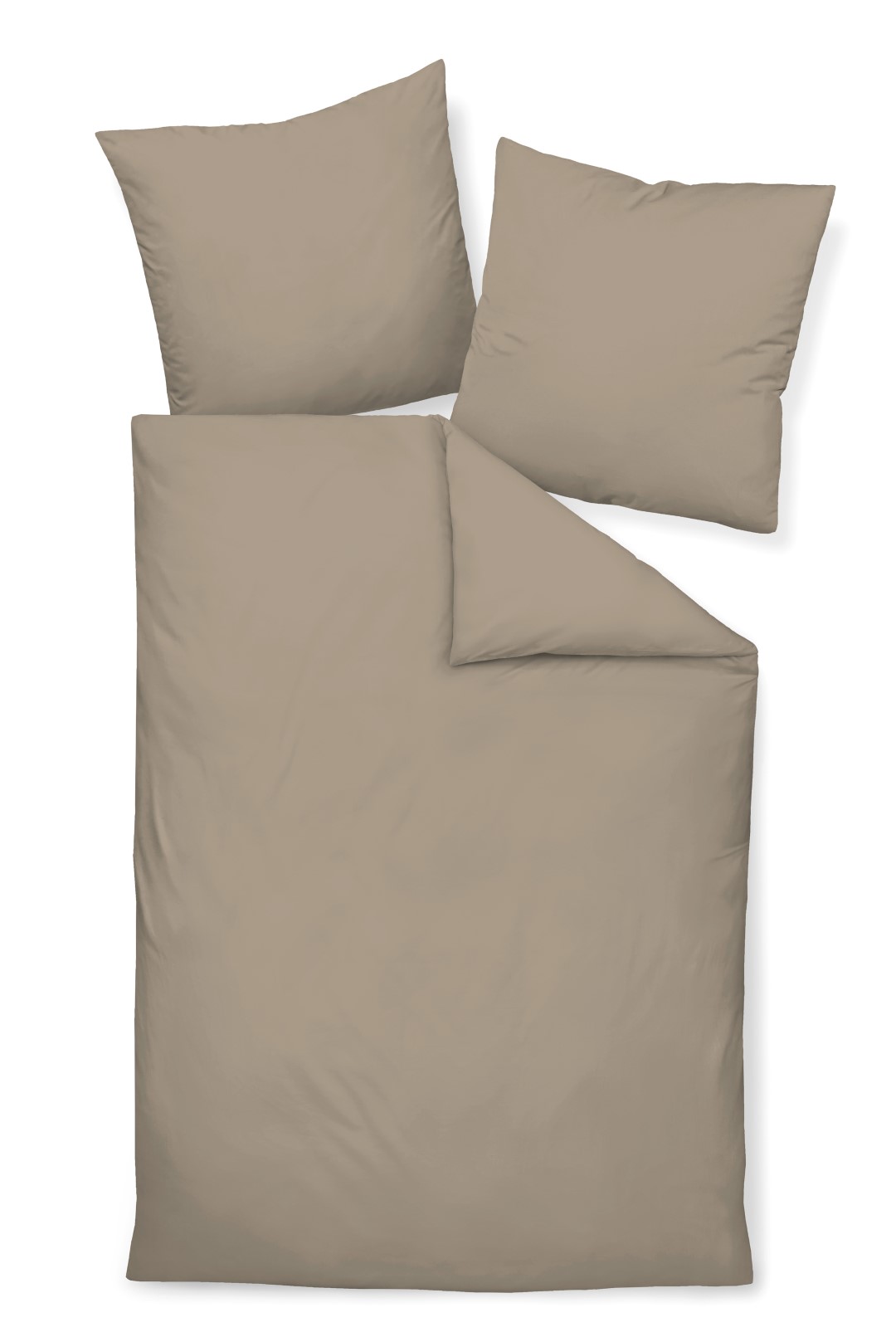 Bettwäsche Colors cappuccino Mako-Satin