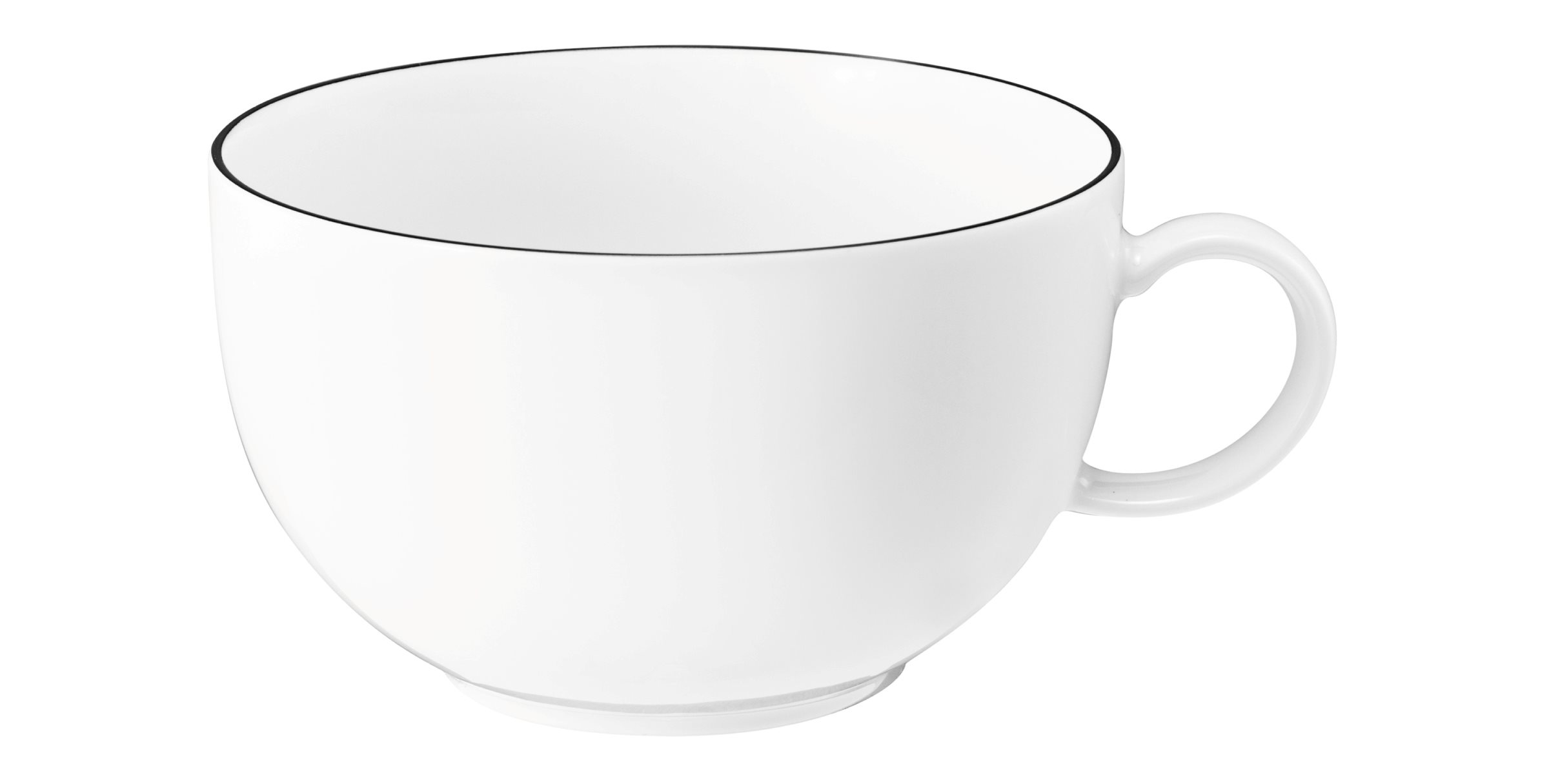Milchkaffeeobertasse LIDO schwarz