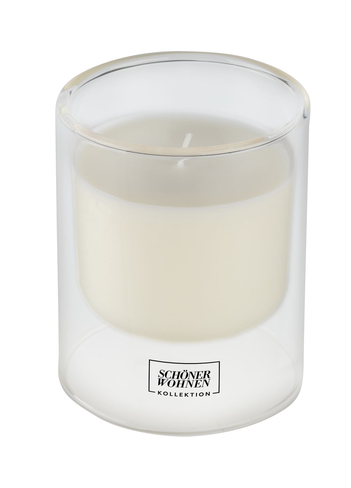 Duftkerze Lemongrass Transparent Glas Wachs