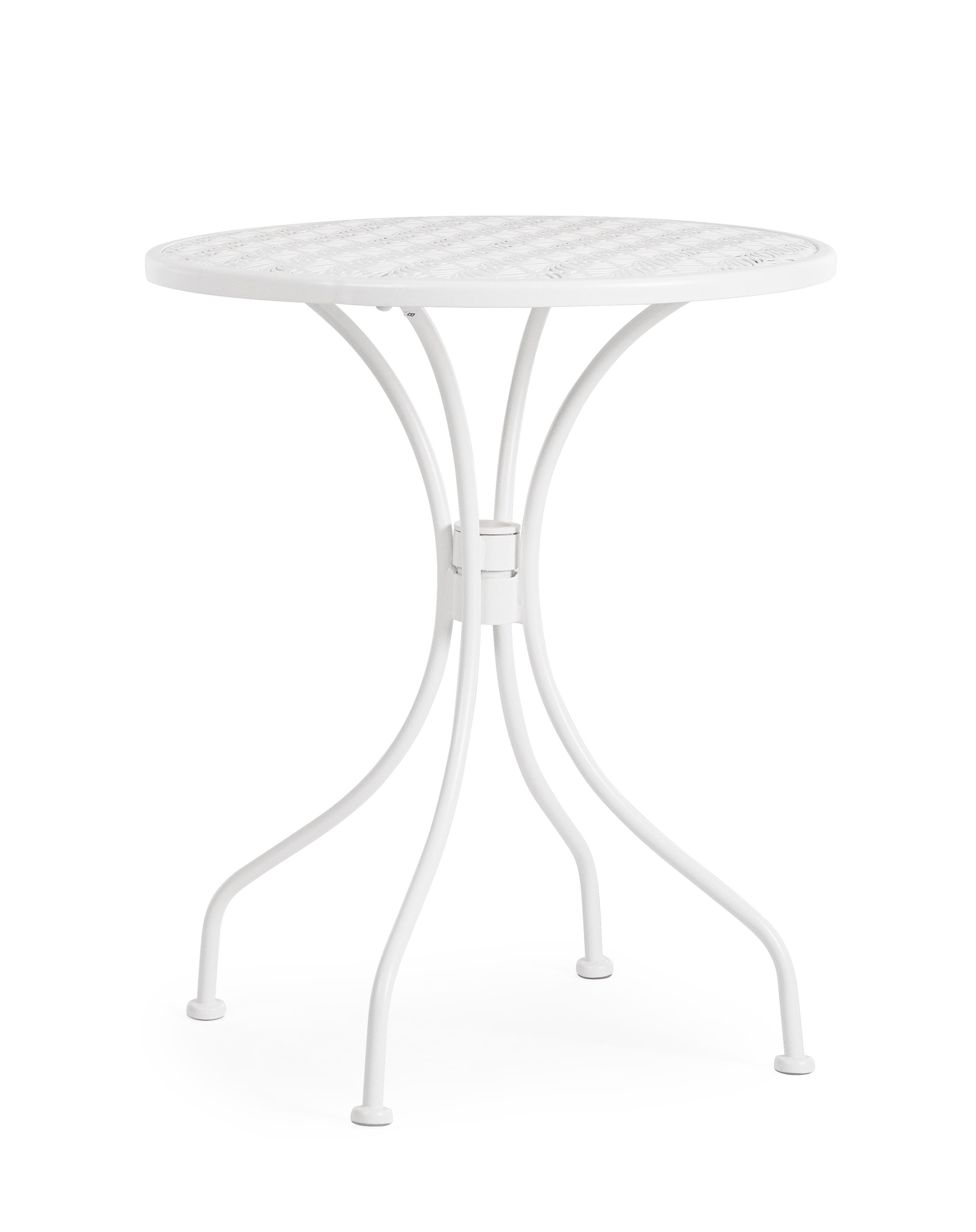 Outdoor Tavolo Lizette in acciaio bianco