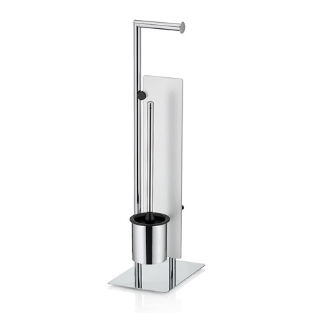 Toilettengarnitur Style silber glänzend Metall