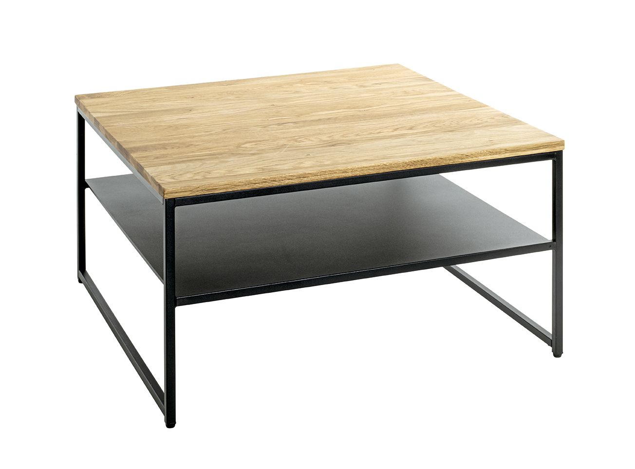 Beistelltisch Sacramento braun schwarz Holz Metall