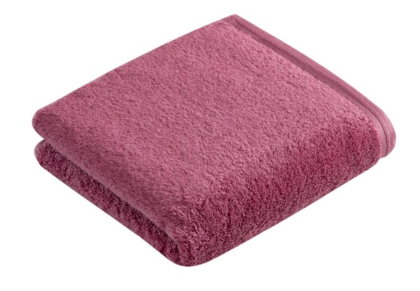 Handtuch Vegan Life rosa Frottee