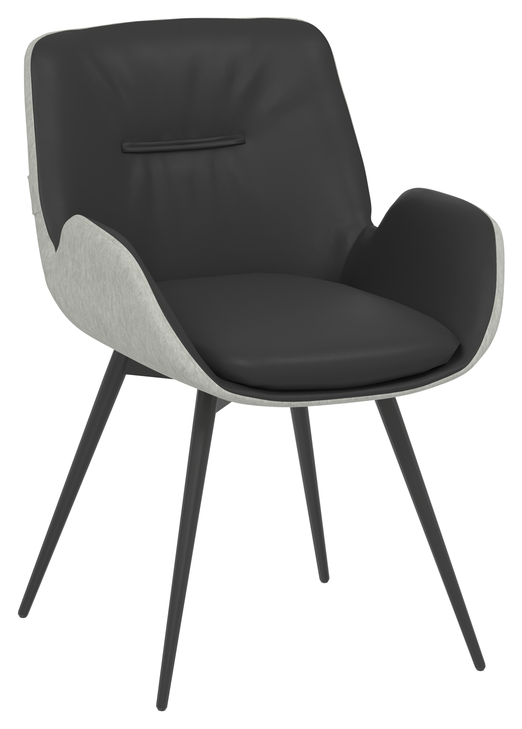 Stuhl VGalvino schwarz Leder
