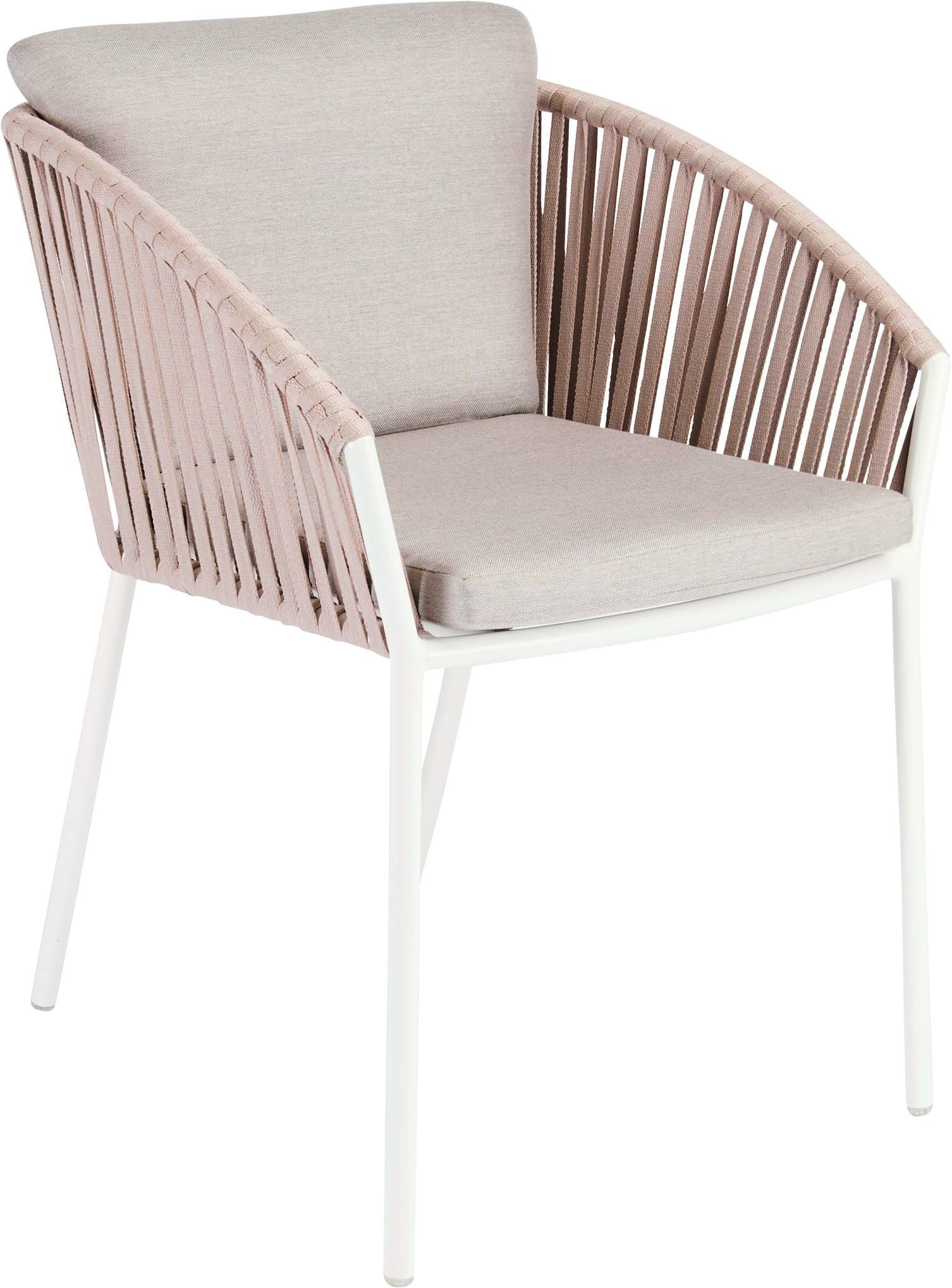 Outdoor Stapelsessel Cliff beige Textilene Aluminium