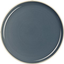 Piatto da dessert seppia SEMANA gres blu lucido