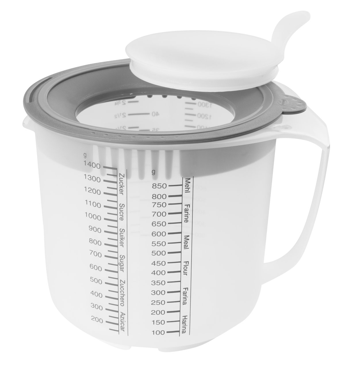 Mess- und Rührbecher  transparent PP