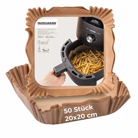Carta da forno per friggitrice ad aria calda 40 pezzi marrone